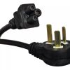 Cable Interlock Tipo trébol para Fuente de Notebook Homologado